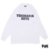 FUN YOKOHAMA BOYS L/S TEE WHITE画像