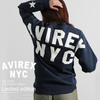 AVIREX WOMENS BIG LOGO CREW NECK SWEAT 6173456画像