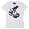 Vivienne Westwood ANGLOMANIA NAVY ARM AND CUTLASS T-SHIRT WHITE画像