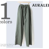 AURALEE WASHED FINX TWILL EASY WIDE PANTS A8SP04TN画像