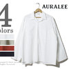 AURALEE SELVEDGE WEATHER CLOTH SHIRTS A8SS01WC/A00S01WC画像