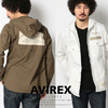 AVIREX COOLMAX STENCIL HOOD KHAKI SHIRT 6185102画像
