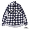 EPTM BUTCHER FLANNEL SHIRT WHITE画像