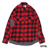 EPTM BUTCHER FLANNEL SHIRT RED画像