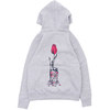 WASTED YOUTH ROSE PRINT SWEAT PARKA GRAY画像