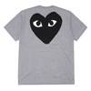 PLAY COMME des GARCONS BACK HEART TEE GRAY画像