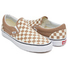 VANS CLASSIC SLIP-ON (CHECKERBOARD) TIGER'S EYE / WHITE VN0A38F7QTK画像