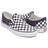 VANS CLASSIC SLIP-ON (CHECKERBOARD) NIGHTSHADE / TRUE WHITE VN0A38F7QTI画像