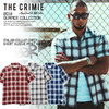 CRIMIE ITALIAN COLLAR CHECK SHORT SLEEVE PRINT SHIRT C1H3-SH08画像