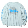 RADIALL BILLYS HOLIDAY - CREW NECK T-SHIRT L/S (TURQUOISE BLUE)画像