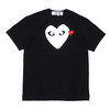 PLAY COMME des GARCONS WHITE HEART RED WAPPEN TEE BLACK画像