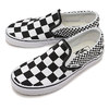 VANS MIX CHECKER CLASSIC SLIP-ON BLACK/T.WHITE VN0A38F7Q9B画像