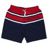 NAUTICA PIECED STP CLRBLK SWIM PANTS REDxNAVY画像