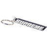 Supreme Bevel Logo Keychain BLACK画像