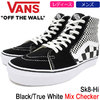 VANS Sk8-Hi Black/True White Mix Checker VN-0A38GEQ9B画像