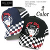 SKULL WORKS &times; BETTY BOOP メッシュキャップ "チェッカーベティ" BTYH-03画像