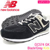 new balance GC574GK Black/Grey Kids画像