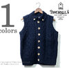 INVERALLAN 3V ARAN VEST COTTON DOUBLE WEIGHT画像