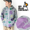 go slow caravan ポプリン総柄プリントパーカー 380801画像