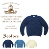 INVERALLAN CLASSIC HEAVY NEEDLE WASHED DENIM CREWNECK SWEATER画像