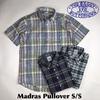 THE BAGGY 半袖 マドラスチェック プルオーバーシャツ画像