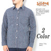 SUGAR CANE FICTION ROMANCE 5oz. INDIGO STRIPE WORK SHIRT SC27845画像