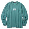 OBEY CUSTOM HEAVYWEIGHT PIGMENT LONG SLEEVE TEE "OBEY TYPEWRITTER" (DUSTY TEAL)画像