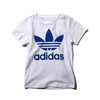 adidas Originals LITTLE TRF TEE White/Blue CD8437画像