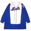 AWESOME BOY × ICHIRYU MADE NEW YORK METS REMAKE BASEBALL COAT WHITExBLUE画像