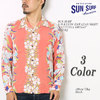 SUN SURF L/S RAYON HAWAIIAN SHIRT "CATTLEYA ORCHID" SS27762画像