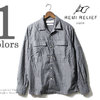 REMI RELIEF ハウンドトゥース/千鳥格子 オープンカラーシャツ RN1822-9080画像