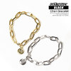 DOUBLE STEAL BLACK Chain Bracelet 481-90201画像
