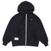 DESCENDANT PE/ZIPUP HOODED SWEATSHIRT BLACK 181ATDS-CSM21画像
