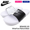NIKE BENASSI JDI White/Pure Platinum/Black 343880-104画像