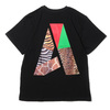 ATMOS LAB BIG A TEE (CRAZY ANIMAL) BLACK AL18S-PT06画像