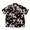 Duke Kahanamoku SPECIAL EDITTION S/S RAYON OPEN SHIRT "MOONLIGHT PALM TREE" DK36980画像