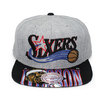 Mitchell & Ness 76ERS ALLEN INVERSION スナップバックキャップ GREYxBLACK FFMN2846894画像