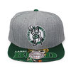 Mitchell & Ness CELTICS LARRY BIRD スナップバックキャップ GREYxGREEN FFMN2846896画像