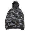 NIKE AS M NSW CLUB CAMO HOODIE FZFT COOL GREY/ANTHRACITE/WHITE AQ0597-065画像