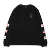 ATMOS LAB FLAG LS TEE BLACK AL18S-PL04-BLK画像