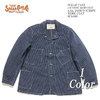 SUGAR CANE FICTION ROMANCE 8.5oz. INDIGO STRIPE WORK COAT SC14086画像