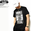 DOUBLE STEAL BLACK TAGGING GIRL S/S TEE -BLACK- 981-14201画像