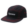 Supreme Contrast Stitch Camp Cap BLACK画像