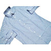 INDIVIDUALIZED SHIRTS L/S STANDARD FIT B.D. PINPOINT OXFORD STRIPE SHIRTS white x blue画像