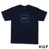HUF BOX LOGO S/S TEE NAVY画像
