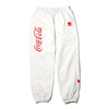 COCA-COLA by ATMOS LAB DRD NYLON TRACK PANTS WHITE AL18S-BM03-WHT画像