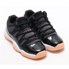 NIKE AIR JORDAN 11 RETRO LOW GG BLACK/BLEACHED CORAL-WHITE 580521-013画像