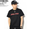 DOUBLE STEAL ROUGH LOGO S/S TEE -BLACK/RED- 982-14015画像