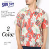SUN SURF COTTON / LINEN SLUBYARN OPEN SHIRT "CATTLEYA ORCHID" SS37867画像