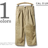 CAL O LINE 2 TUCK CHINO TROUSERS CL181-102画像